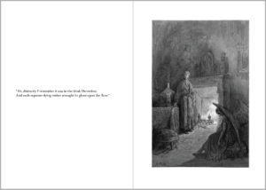 The Raven by Edgar Allan Poe with Doré illustrations - Ready to bind typeset